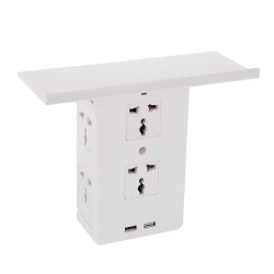Socket S helf 8 Port Surge Protector Holder Tray Removable Wall Outlet 6 Electrical Outlet Extenders 2 USB Charging Ports Wall Plug Socket Power Strip Socket S helf 8 Port Surge Protector Holder Tray Removable Wall Outlet 6 Electrical Outlet Extenders 2 USB Charging Ports Wall Plug Socket Power Strip