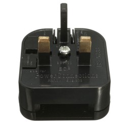UK Converter Adaptor Plug Travel Power Connections Black UK Converter Adaptor Plug Travel Power Connections Black