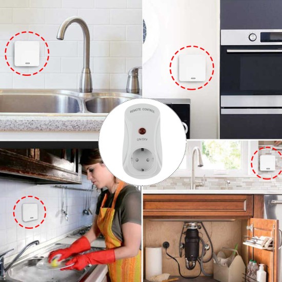 Wireless Remote Control Socket Switch For Food Waste Disposers Garbage Disposals Socket