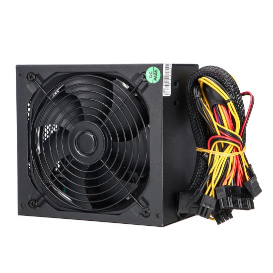 1000W PC Computer Power Supply Quiet 140mm Green LED Fan 24Pin SATA 6Pin 8Pin