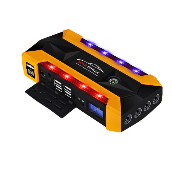 89800mAh Multifunctional Jump Starter Emergency Start Power USB with Safety Hammer