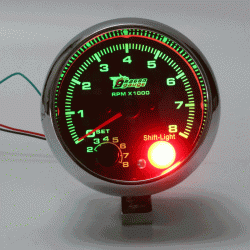 3.75 Inch 12V RPMx1000 Tacho Tachometer with Shift Light RPM Rev Gauge Meter 3.75 Inch 12V RPMx1000 Tacho Tachometer with Shift Light RPM Rev Gauge Meter