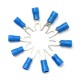 10PCS Blue Insulated Fork Wire Connector Electrical Crimp Terminal 16-14AWG