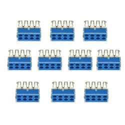10Pcs 8 Holes Universal Compact Terminal Block Electric Cable Wire Connector 10Pcs 8 Holes Universal Compact Terminal Block Electric Cable Wire Connector