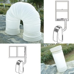 150cm Flexible Portable Exhaust Hose PVC Tube Fits Air Conditioner 5inch Dia Vent Hose 150cm Flexible Portable Exhaust Hose PVC Tube Fits Air Conditioner 5inch Dia Vent Hose