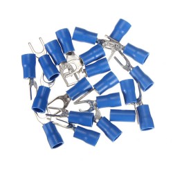 20pcs Heat Shrink Blue Wiring Crimp Butt Fork Terminals Connectors 20pcs Heat Shrink Blue Wiring Crimp Butt Fork Terminals Connectors