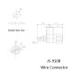 JS-910B AV 4mm Wiring Terminal Block Wire Adapter Connectors 10pcs