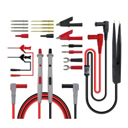 P1503E Multimeter Test Probe Test Leads Kit with Tweezers To Banana Plug Cable Replaceable Needles Digital Multimeter Feeler P1503E Multimeter Test Probe Test Leads Kit with Tweezers To Banana Plug Cable Replaceable Needles Digital Multimeter Feeler
