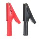 2Pcs 2000V 30A Crocodile Alligator Folders Safety Test Clips For 4mm Shrouded Banana Plug