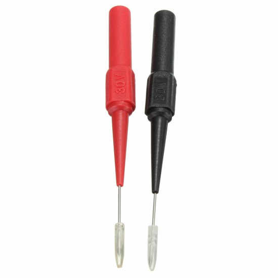 Insulation Piercing Needle Non-destructive Multimeter pen point Red/Black