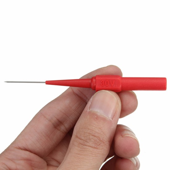 Insulation Piercing Needle Non-destructive Multimeter pen point Red/Black