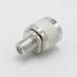 N-Type to F Connector N Male Plug to F Female Jack RF Coaxial Adapter Connector for Satellite Receiver Signal Amplifier N-Type to F Connector N Male Plug to F Female Jack RF Coaxial Adapter Connector for Satellite Receiver Signal Amplifier