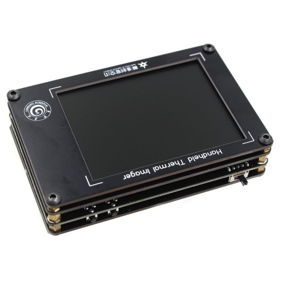 MLX90640 3.4 Inch LCD Handheld Digital Infrared Thermal Imager Infrared Temperature Sensors Detection Tool + Battery