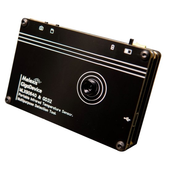 MLX90640 3.4 Inch LCD Handheld Digital Infrared Thermal Imager Infrared Temperature Sensors Detection Tool + Battery