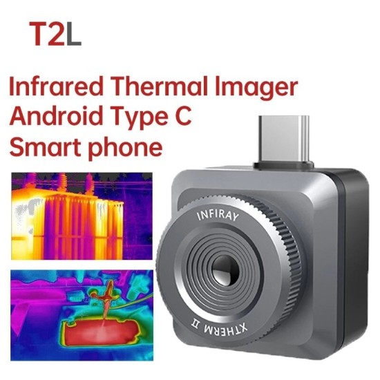 T2L 256*192 Thermal Imager Camera Infrared Thermometer Imager Industrial Tester Imaging Camera for Mobile Phone Android