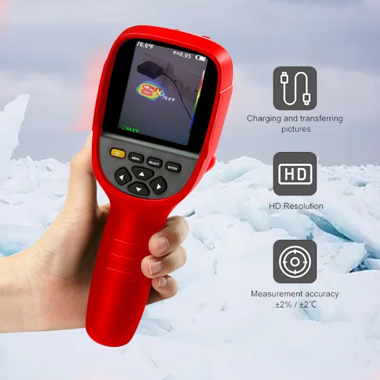 ET692D 320*240 Handheld Infrared Thermal Imager -20℃~350℃ PC Software Analysis Industrial Thermal Imaging Camera Infrared Thermometer