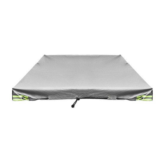 214x122cm Foldable Trailer Car Cover Waterproof Windproof Dust Protector With Rubber Belt