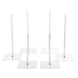 6pcs Donut Wall Storage Stand Acrylic Candy Sweet Party Doughnut Holder Display Box