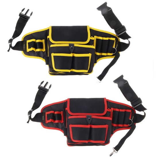 Electrician Canvas Tool Bag Safe Belt Waist Bag Belt Pouch Organizer Repair Tool Storage Bag