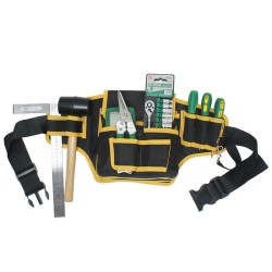 Electrician Canvas Tool Bag Safe Belt Waist Bag Belt Pouch Organizer Repair Tool Storage Bag Electrician Canvas Tool Bag Safe Belt Waist Bag Belt Pouch Organizer Repair Tool Storage Bag