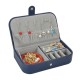 Litchi Pattern Jewelry Box Leather Earrings Storage Cases For Girl Portable Monolayer Jewelry Organize Travel Casket