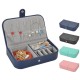 Litchi Pattern Jewelry Box Leather Earrings Storage Cases For Girl Portable Monolayer Jewelry Organize Travel Casket