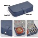 Litchi Pattern Jewelry Box Leather Earrings Storage Cases For Girl Portable Monolayer Jewelry Organize Travel Casket