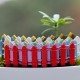 Miniature Small Wood Fence DIY Fairy Garden Micro Dollhouse Plant Pot Decorations Bonsai Terrarium Ornament