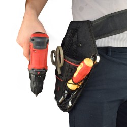 Waterproof Electrician Oxford Pockets Storage Bag Hardware Tool Waist Bag for Electric Cordless Drill Holder Toolkit Waterproof Electrician Oxford Pockets Storage Bag Hardware Tool Waist Bag for Electric Cordless Drill Holder Toolkit