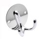 Stianless Steel Cloth Coat Key Double Hook Wall Hanger Towel Rack Hoder Mount