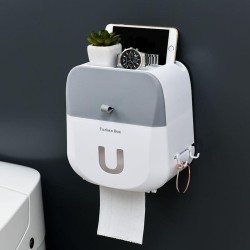 3 Colors Toilet Tray Roll Paper Tissue Holder Waterproof Wall Mounted Storage Box Shelf 3 Colors Toilet Tray Roll Paper Tissue Holder Waterproof Wall Mounted Storage Box Shelf