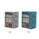 3PCS Foldable Clothes Storage Boxes Bags Ziped Organizers Closet Wardrobe