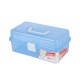 Clear Plastic Craft Makeup Organizer Jewelry Storage Compartment Tools Box Case