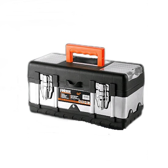 FINDER ABS And Stainless Steel Hardware Thickening Large Capacity Multifunctional Electrician Decoration Tool Storage Box