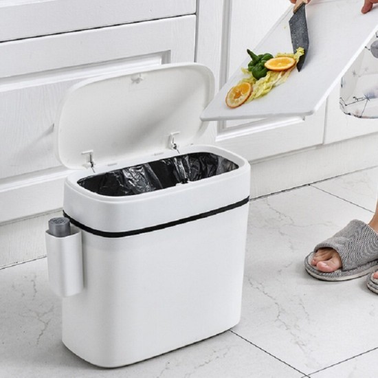 Multifunction Bathroom Trash Can Wastebasket Toilet Brush Toilet Garbage Bin Waste Dustbin Restroom