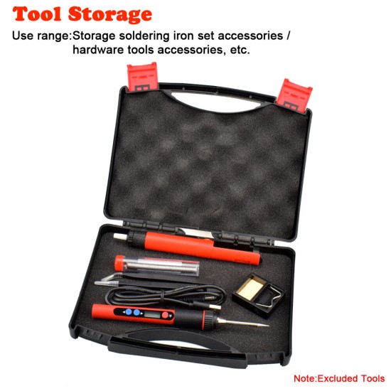 Plastic Storage Case Tool Box with Sponge Mats Protecting Tools Multi-function Repair Toolbox for Hardware Tools