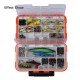 Sealed Waterproof Fishing Tackle Tray ABS Plastic Fishing Accessories Box Swivel Snap Lure Parts Storage Box