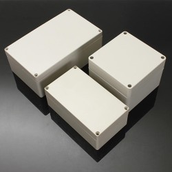 Waterproof ABS Plastic Electronic Box White Case 6 Size Junction Case Waterproof ABS Plastic Electronic Box White Case 6 Size Junction Case