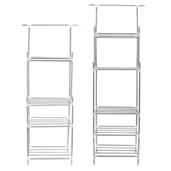 3/4 Tiers Stainless Steel Kitchen Rack Shelves Sheelf Microwave Storage Holder 3/4 Tiers Stainless Steel Kitchen Rack Shelves Sheelf Microwave Storage Holder