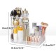 360 Degree Rotation Transparent Tabletop Acrylic Cosmetic Rotating Makeup Organizer Spinning Rack Large Capacity