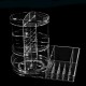 360 Degree Rotation Transparent Tabletop Acrylic Cosmetic Rotating Makeup Organizer Spinning Rack Large Capacity