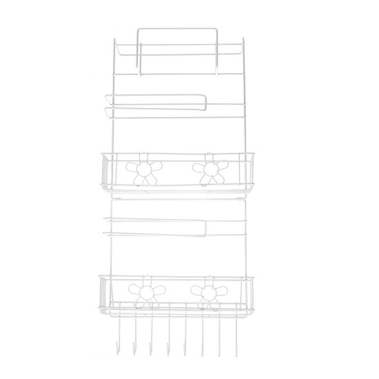 5 Tiers Fridge Hanging Rack Shelf Side Storage Spice Multi-Layer Side Holder