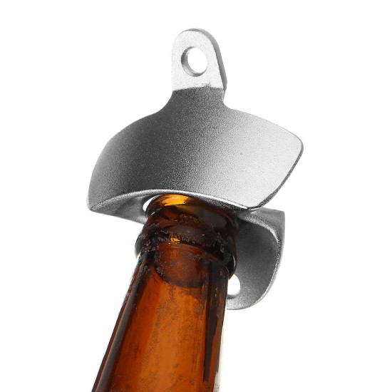 Barware Gear Bottle Opener Catcher Bundle Wall Mounted Bottle Cap Opener with Catcher Box