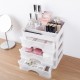 Plastic Cosmetic Drawer Makeup Organizer Storage Box Container Holder Desktop with Drawer