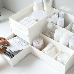 Plastic Cosmetic Organizer Makeup Case Holder Drawers Jewelry Parts Storage Box Plastic Cosmetic Organizer Makeup Case Holder Drawers Jewelry Parts Storage Box