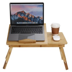 Portable Deluxe Bamboo Laptop Bed Desk Table Foldable Workstation Tray Lap Portable Deluxe Bamboo Laptop Bed Desk Table Foldable Workstation Tray Lap