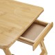 Portable Deluxe Bamboo Laptop Bed Desk Table Foldable Workstation Tray Lap