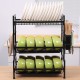 Three-tier Kitchen Multi-function Storage Rack and Dish Rack Storage Cabinet