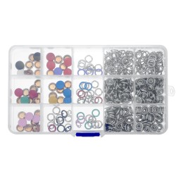 100/200 Sets DIY Press Studs Tools Kit Assorted Colors Snap Metal Sewing Buttons 100/200 Sets DIY Press Studs Tools Kit Assorted Colors Snap Metal Sewing Buttons