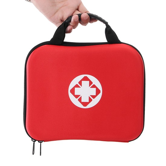 238PCS Red First-Aid Kit 38 Kinds 238 Components Emergency Kit Outdoor Vehicle Emergency Kit EVA Red Kit